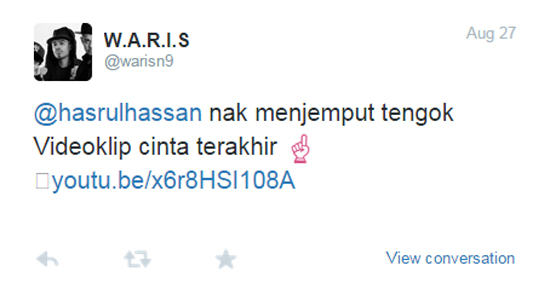 Lagu Cinta Terakhir W A R I S Featuring Ezad Exists Penuh Pesanan Untuk Umat 398 x 399 jpeg 12 кб. hasrul hassan