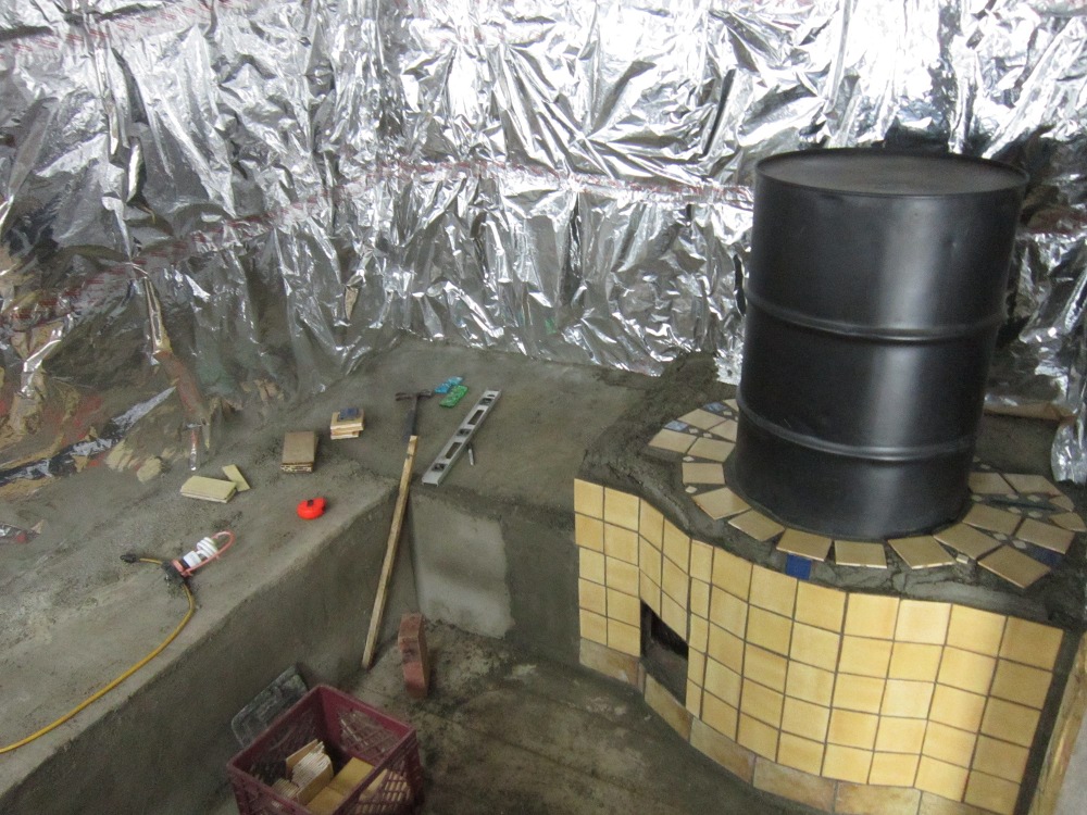 Ben's Natural Building Rocket Mass Heater Design/Build Earth