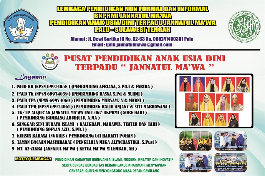 Lembaga PNFI Jannatulma'wa Sulawesi Tengah