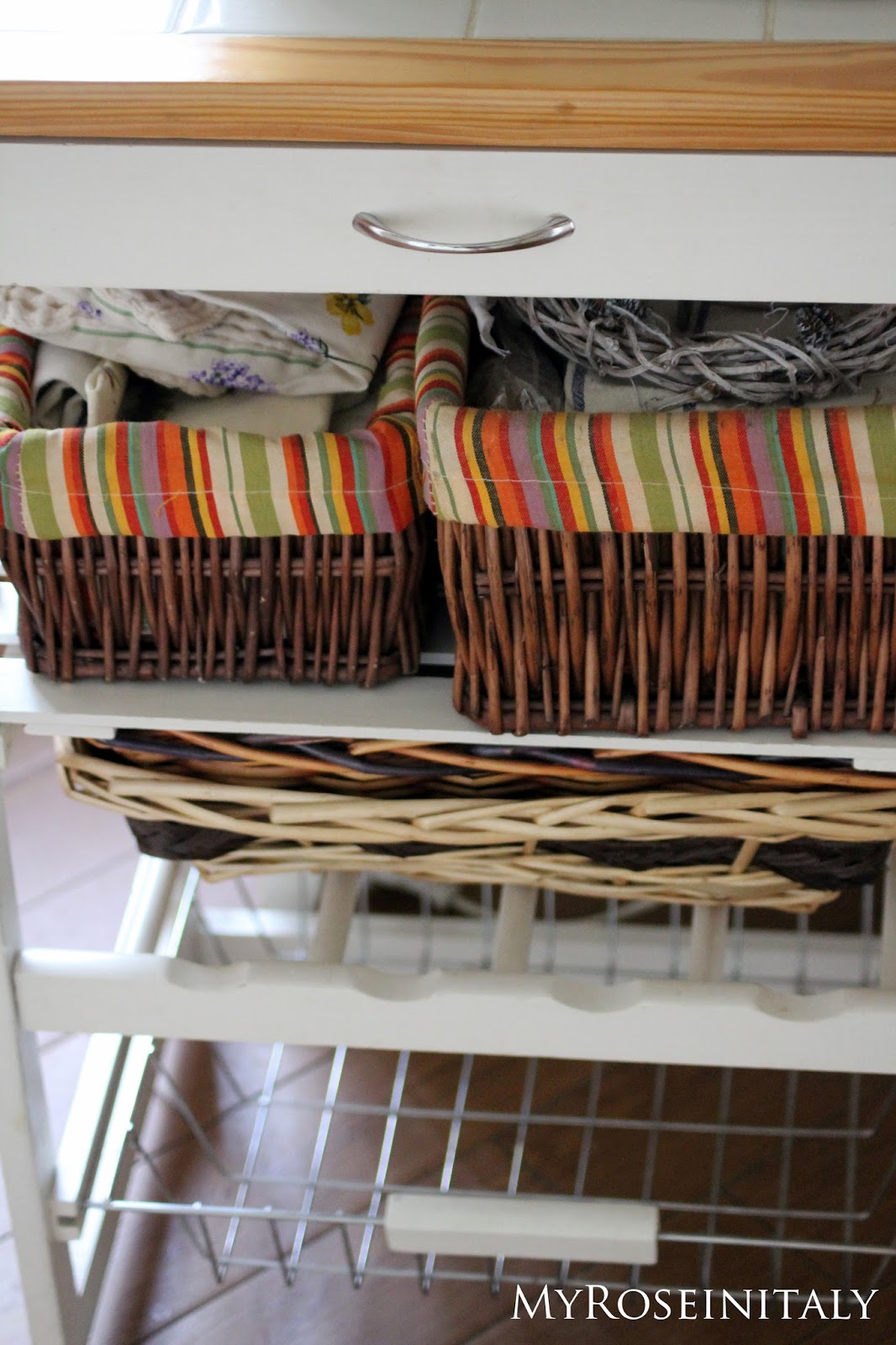 My roseinitaly: carrello da cucina rimodernato Carrellino da cucina