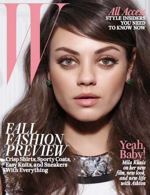 Mila Kunis is the cover star of W Magazine August 2014