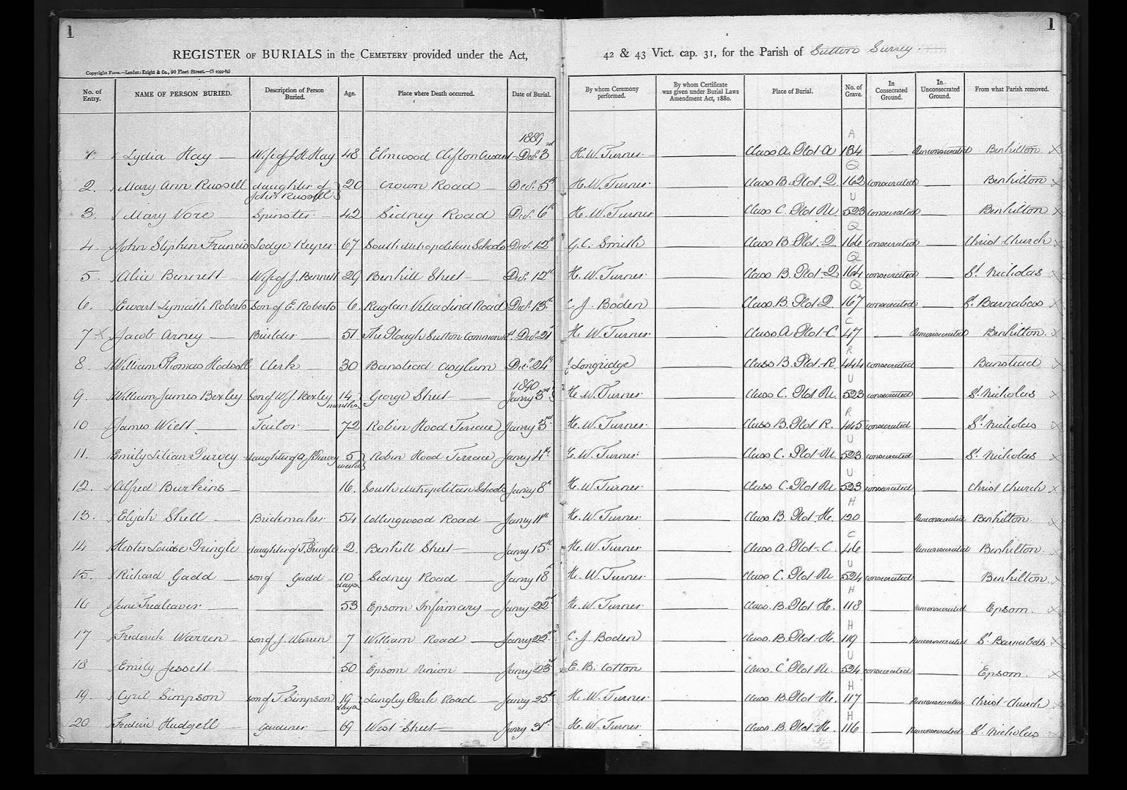 British Cemetery and Cremation Records from Deceased Online Ancestors