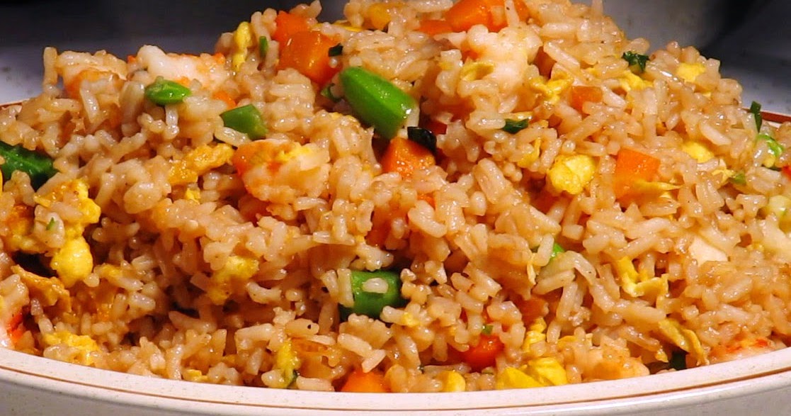 kitchen fried rice in prawns, no egg no pork shocker