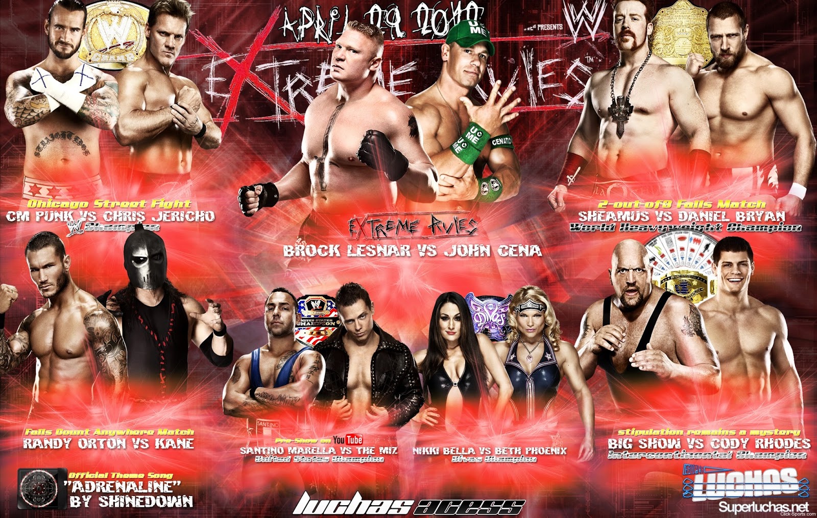 Image result for extreme rules 2012 matches