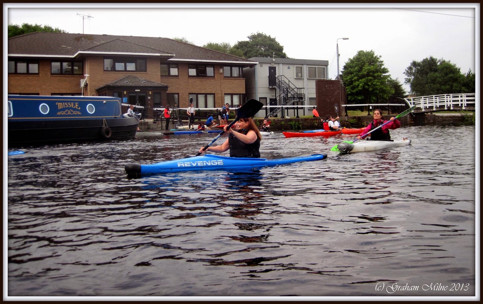 Paddling for Fun Glasgow Kayak Club night on the Forth and Clyde Canal