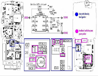 nokia 6230 led problem