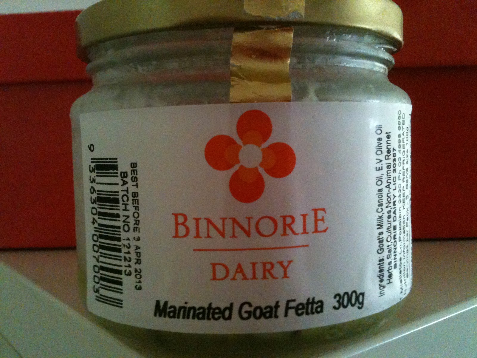 NSW Cheese Trail Binnorie Dairy Marinated Goat Fetta