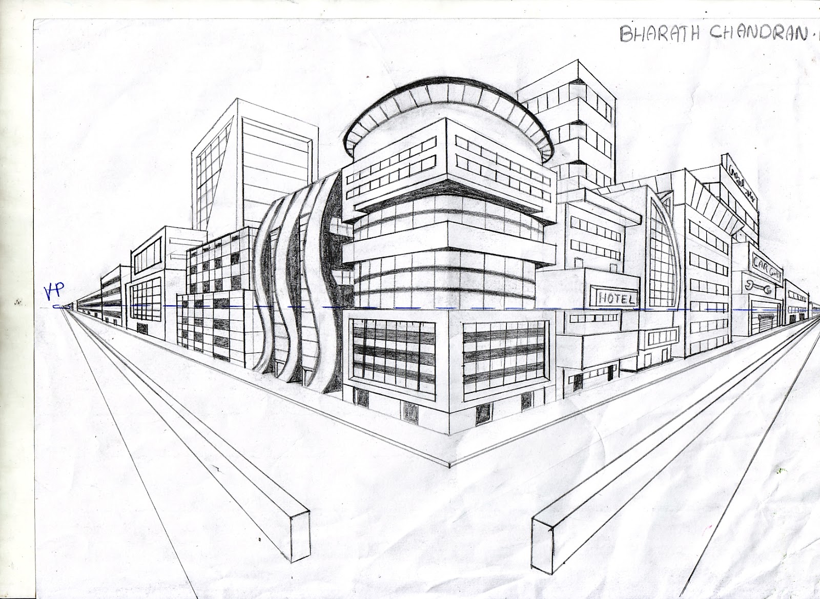 foundation art: two point perspective