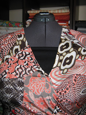 Modesty panel ponte knit www.sewplus.blogspot.com