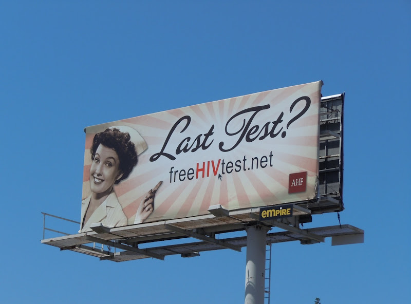 Last Test HIV Nurse billboard
