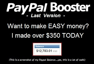 PAYPAL SECRET,PAYPAL MONEY BOOSTER,PayPal Booster - Lastest Version 2013,PAYPAL CASH $$$