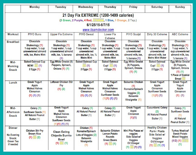 Clean Eating, Meal Planning, PiYO, 21 Day Fix, 21 Day Fix Extreme, 21 Day Fix Meal Plans, 21 Day Fix and PiYO Hybrid, Successfully Fit, Becoming a Beachbody Coach, Lisa Decker, Healthy Recipes