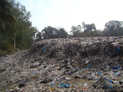 Plastic graveyard of Mount Abu