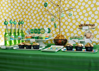 St. Patrick's Day Party Dessert Buffet