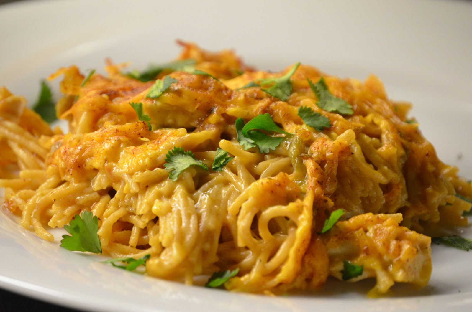Life With Sol Green Chile Chicken Spaghetti