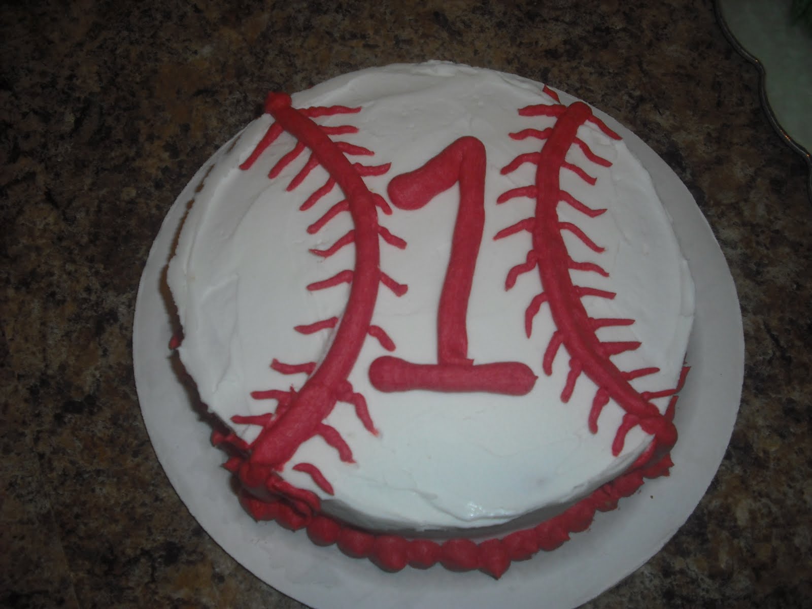Dexter's Desserts Baseball Glove Cake
