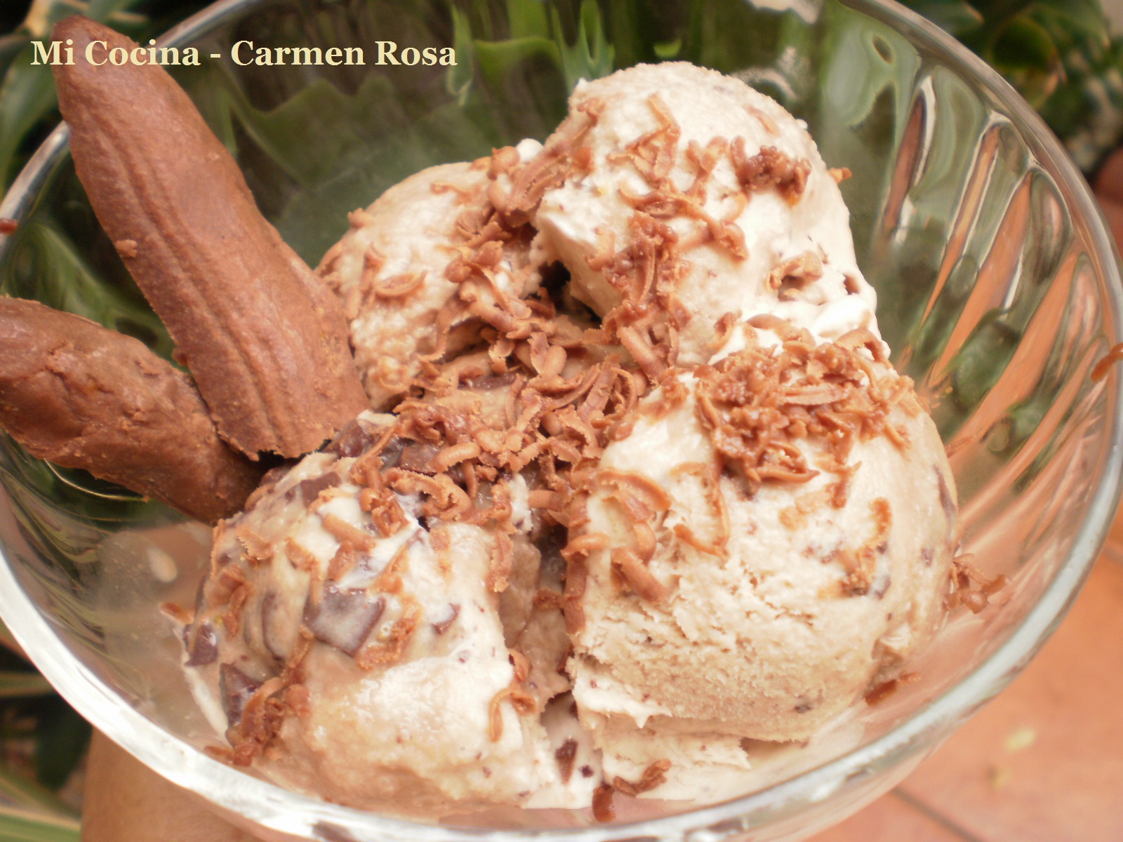 Mi Cocina: HELADO DE GANACHE DE CHOCOLATE CON NARANJA (Receta del chef