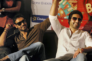 Ajay devgan & Abhishek at Ahmedabad for 'Bol Bachchan' Promotion