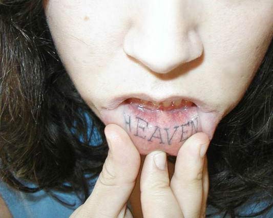 lip tattoos for girls