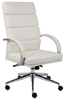 White Leather Executive Chair