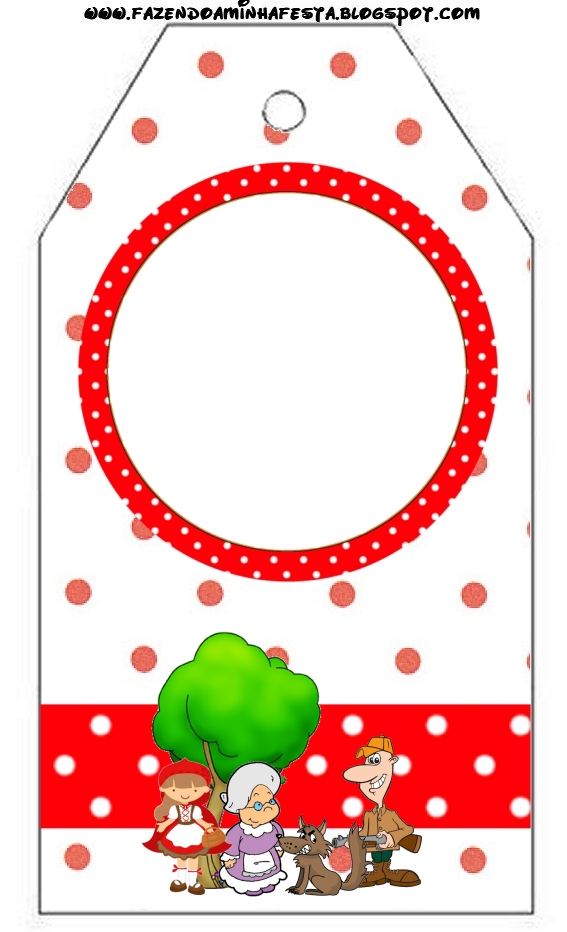 Chapeuzinho Vermelho - Kit Completo com molduras para convites