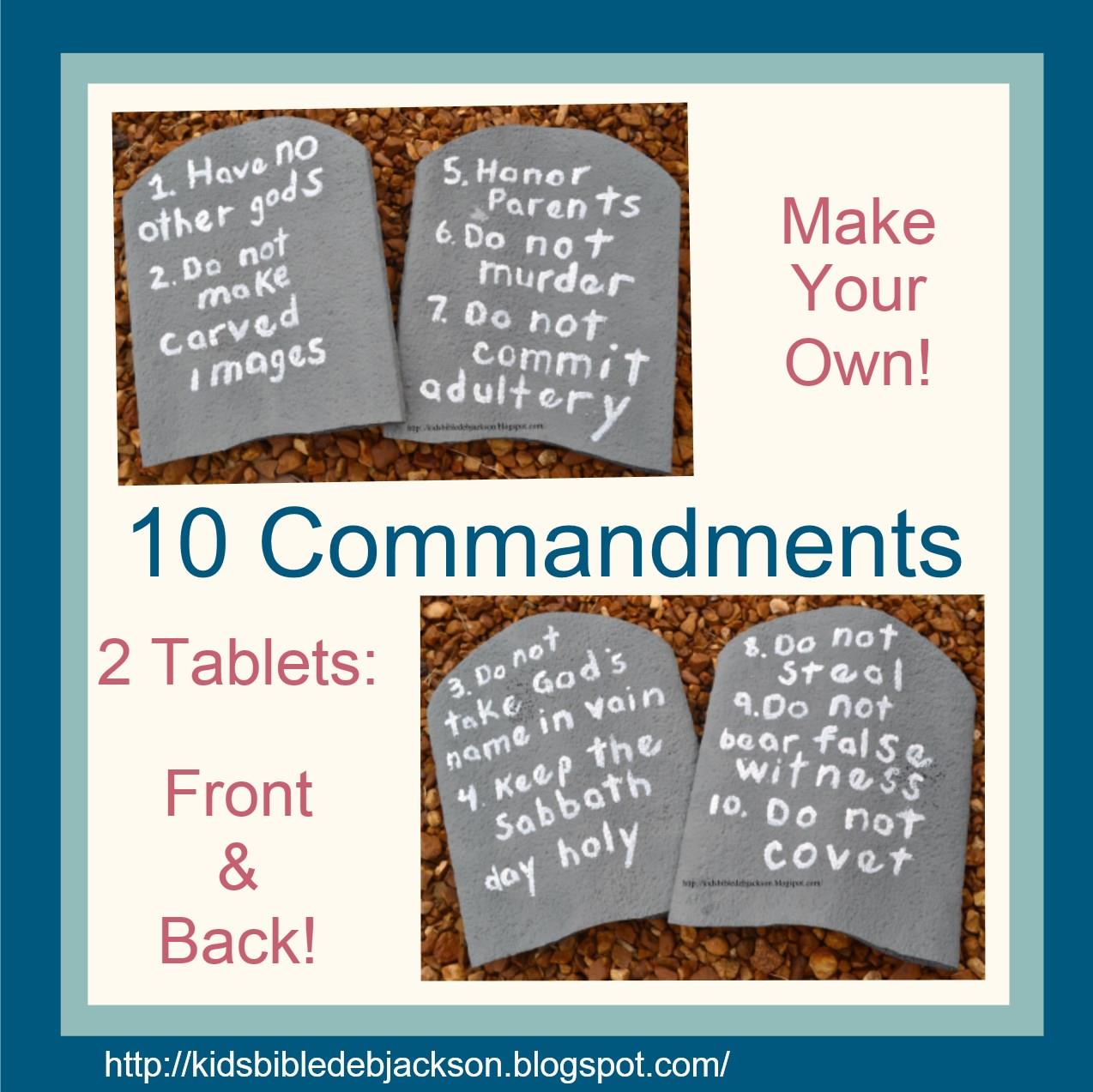 Make Your Own 10 Commandments visual!