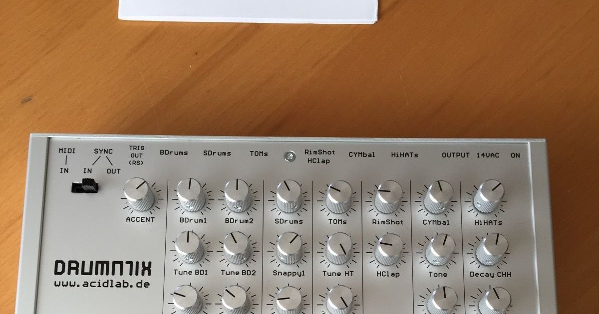 MATRIXSYNTH Acidlab Drumatix Analog Drum Machine Synth TR606 Clone