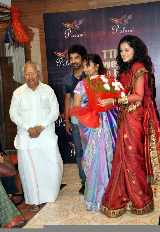 Taapsee  Telugu Actress Sri Palam Saree Showroom Images Gallery unseen pics