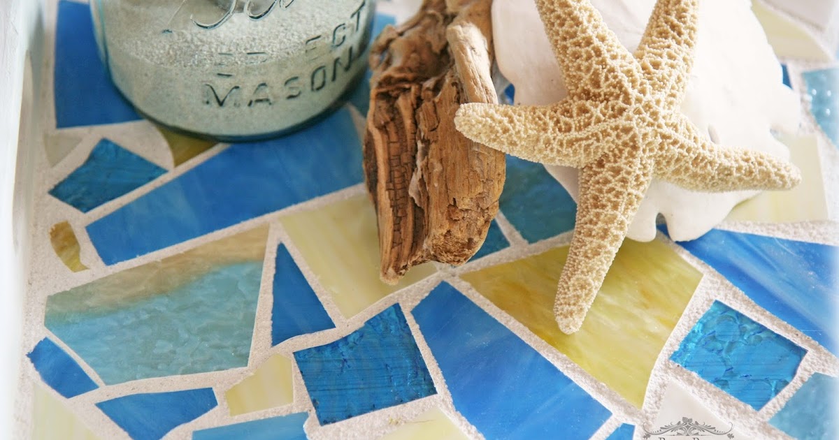 Bliss Ranch Stained Glass Mosaic Tray