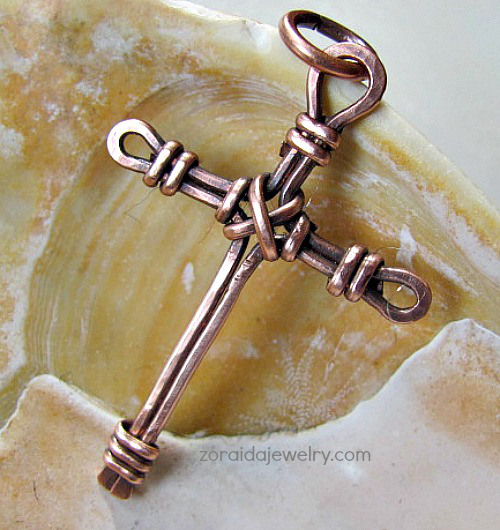 Lovely Wire Wrapped Cross Pendant Tutorial The Beading Gem's Journal