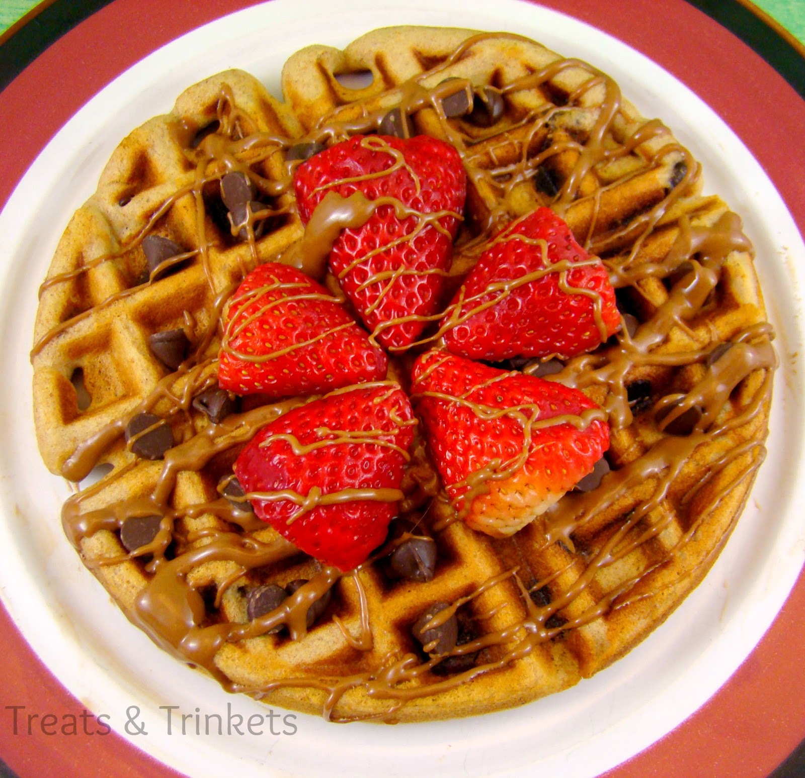 Treats & Trinkets Peanut Butter Chocolate Chip Waffles