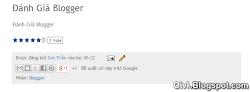 Widget nút đánh giá, nút thích cho Blogger