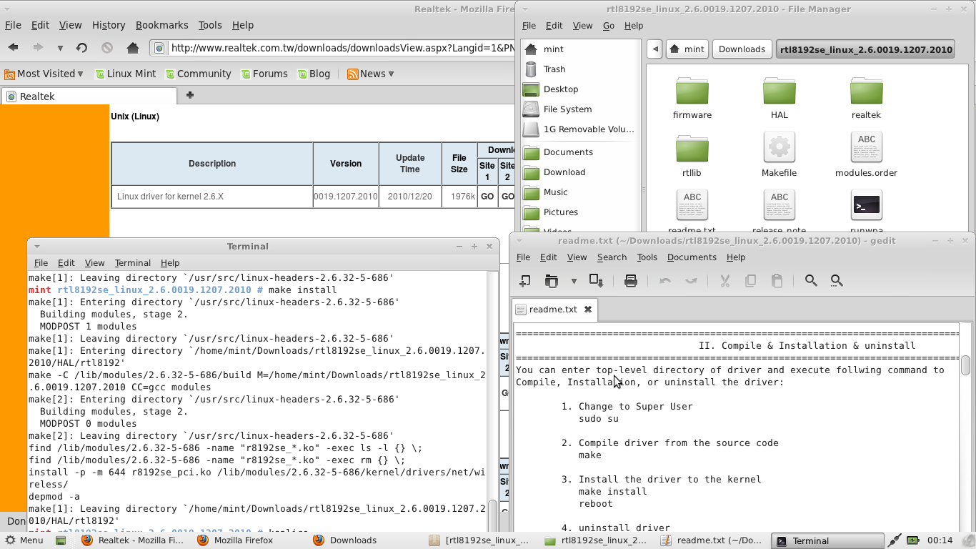 Linux Mint XFCE Roller Coaster Linux notes from DarkDuck
