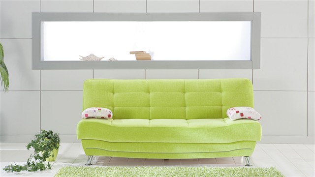 Evim Oturma Odalarinda Yesil Renk