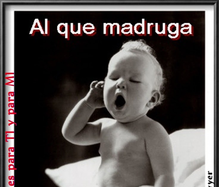 Reflexiones para TI y para MÍ * Al que madruga...