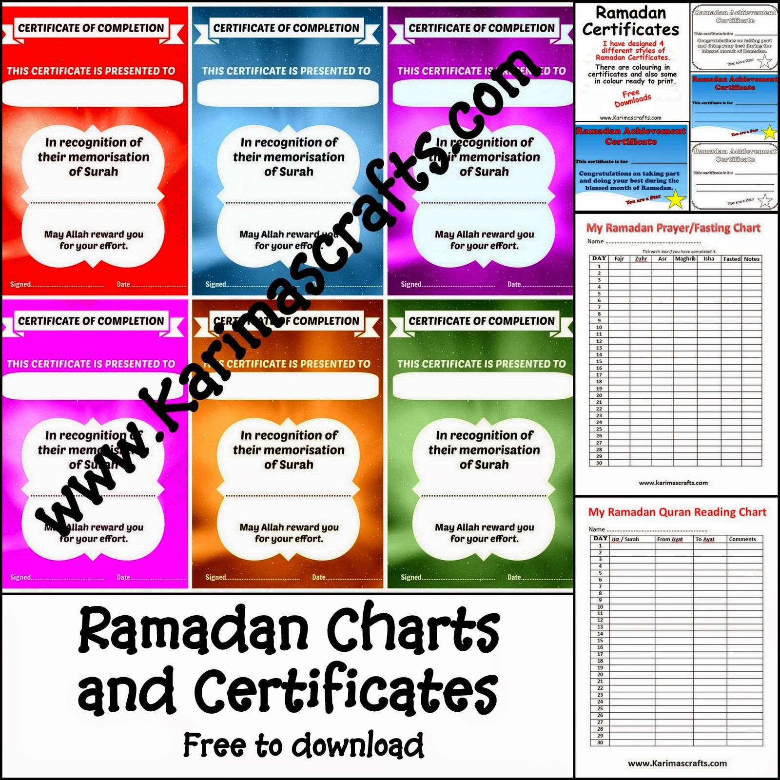Ramadan Chart For Preschool