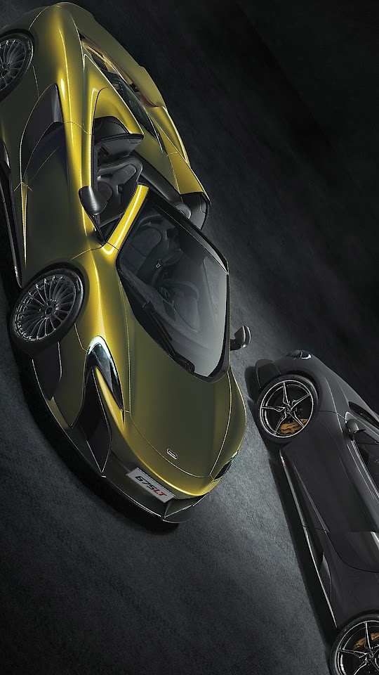 Yellow McLaren 675LT Spider 2017 Android Wallpaper