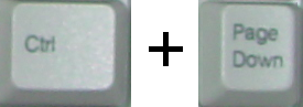 Control + Page Down keys