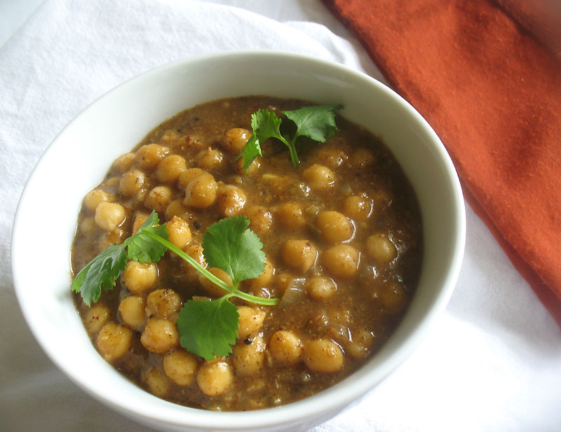 Chickpeas in a Spicy Aromatic Gravy Lisa's Kitchen Vegetarian