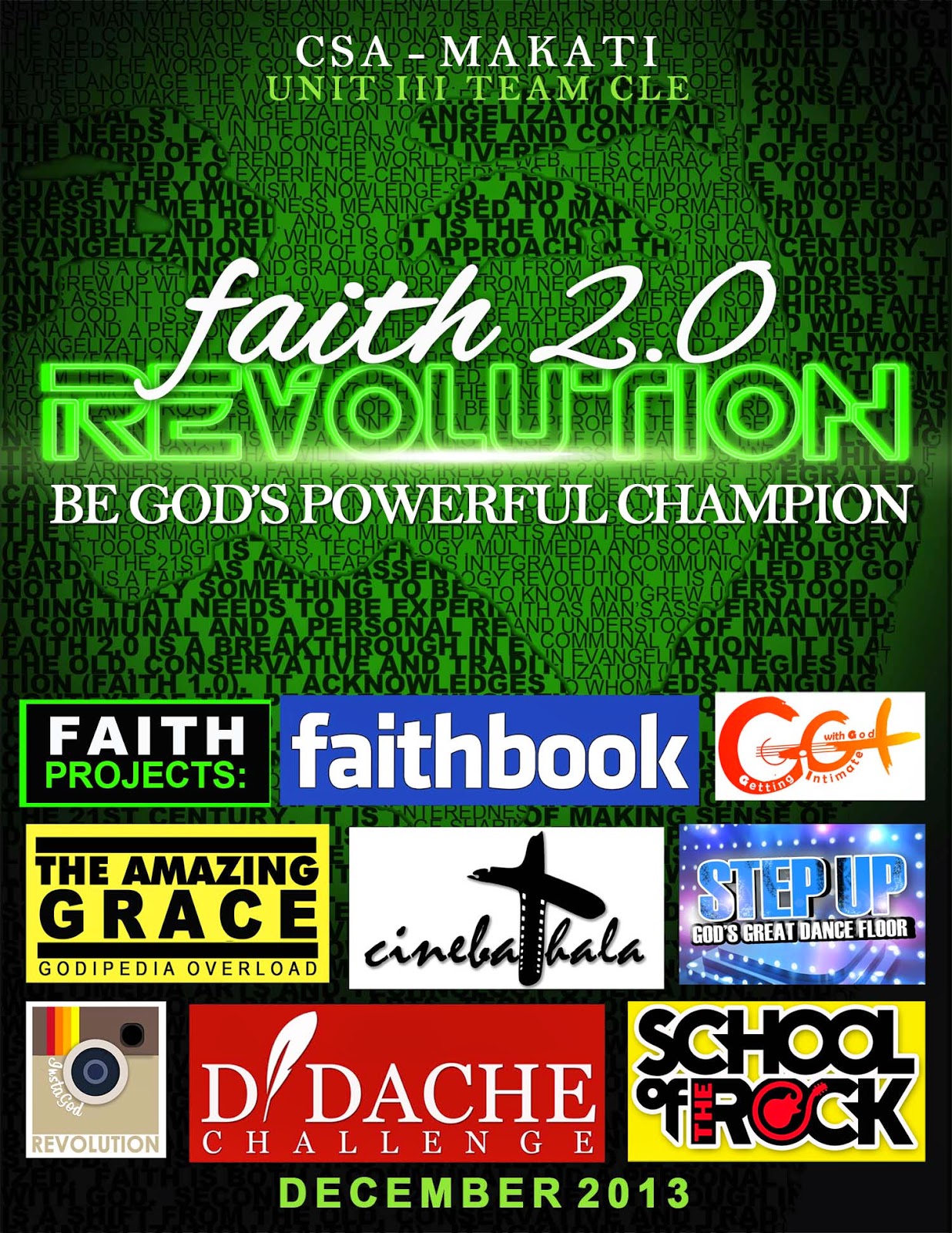  FAITH 2.0 REVOLUTION 2013