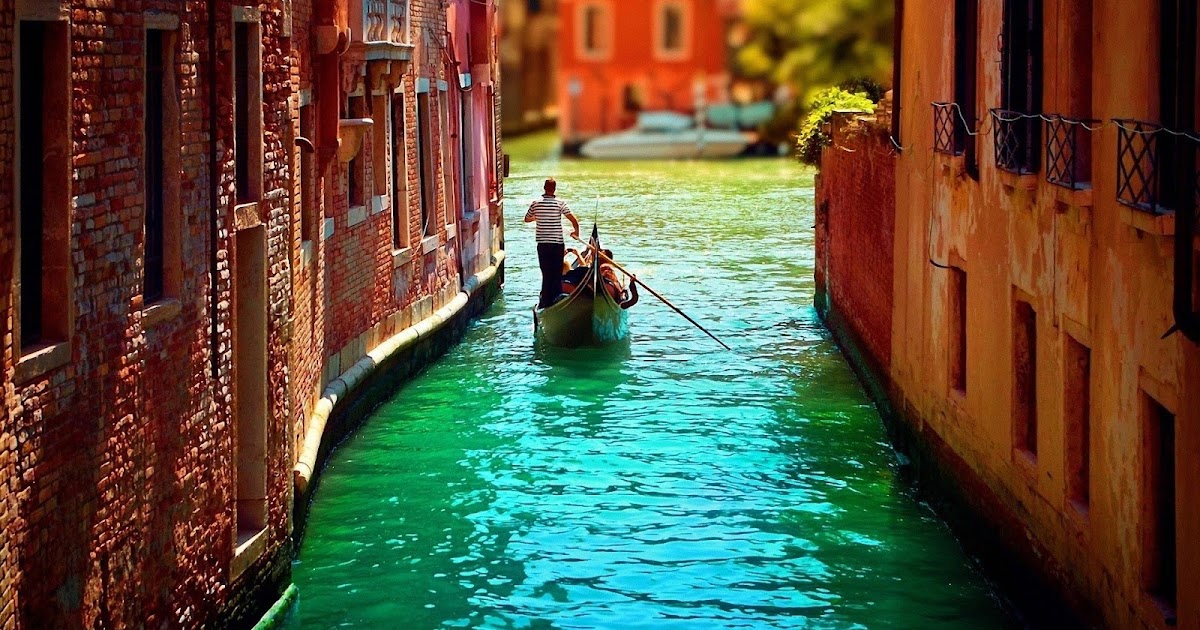 HD-Hintergrundbilder: venedig, kanal, gondel, Italien, denkmäler