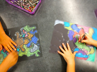 Zilker Elementary Art Class: 1st Grade Free Form Shapes