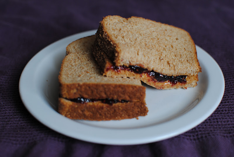 Crane Family Recipes Peanut butter and Jelly Sandwich