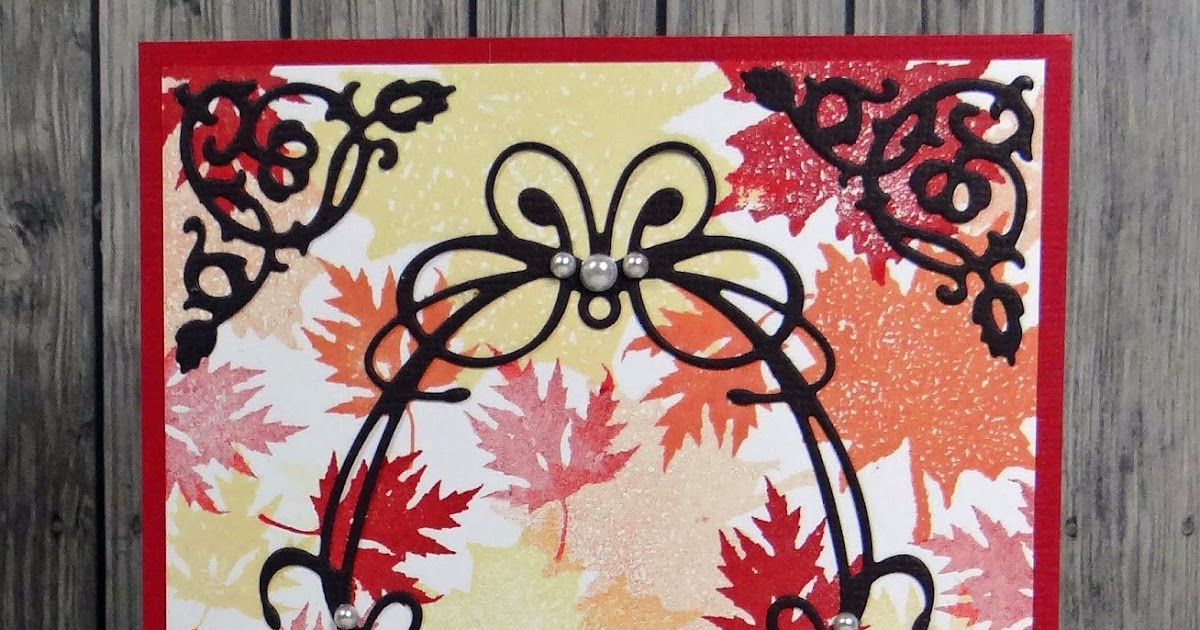 A Path of Paper Inspired Stamps Fall Themed Card