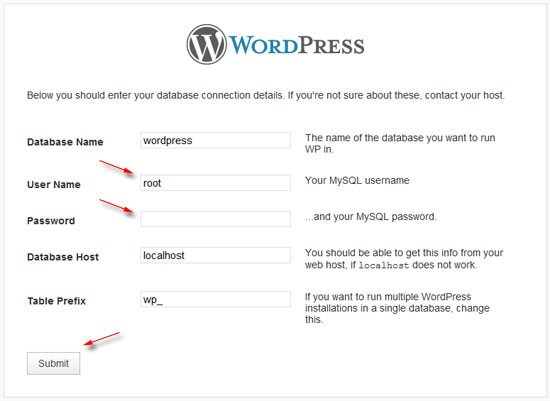 install wordpress