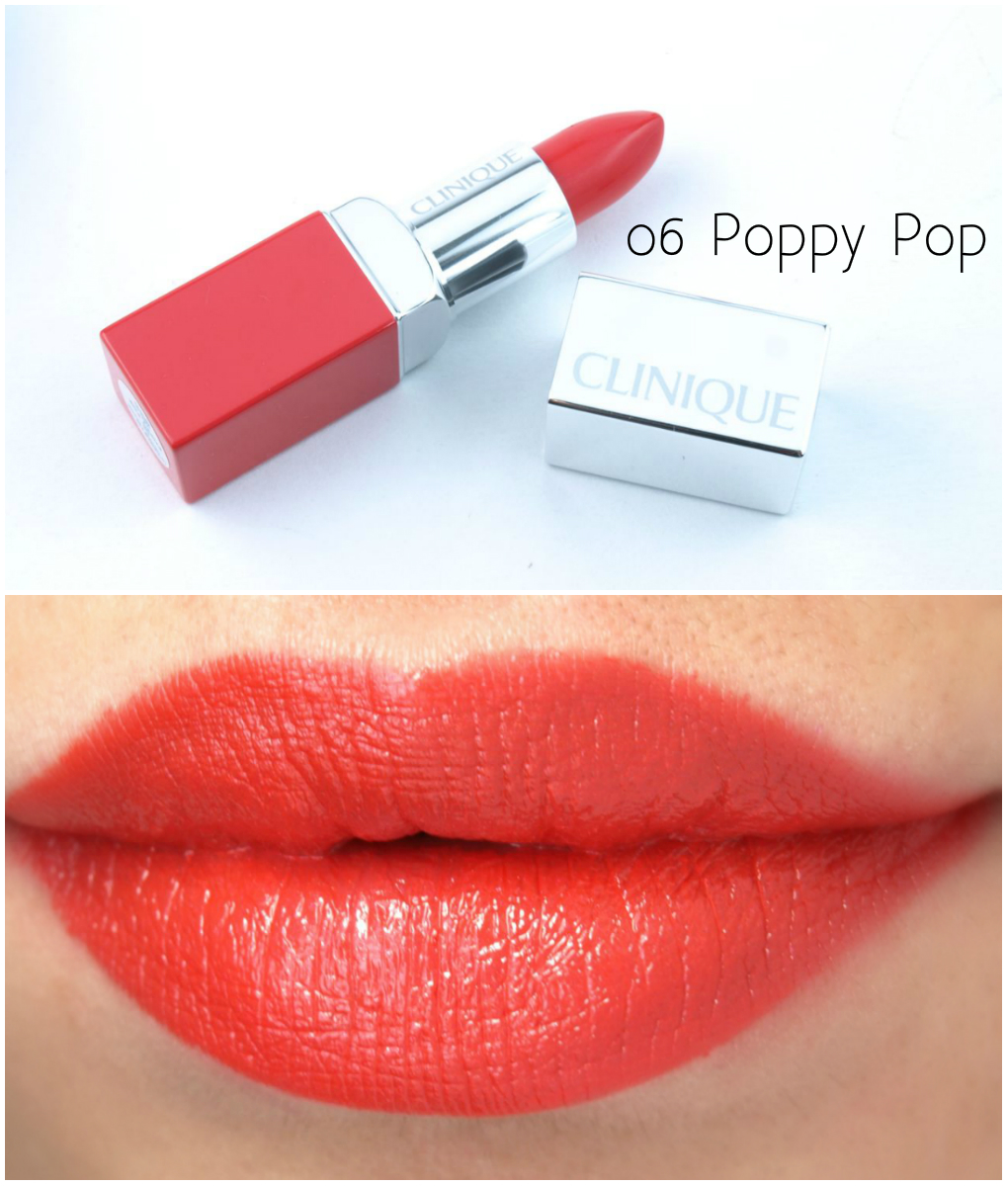 Clinique Pop Lip Color + Primer Lipsticks Review and Swatches The