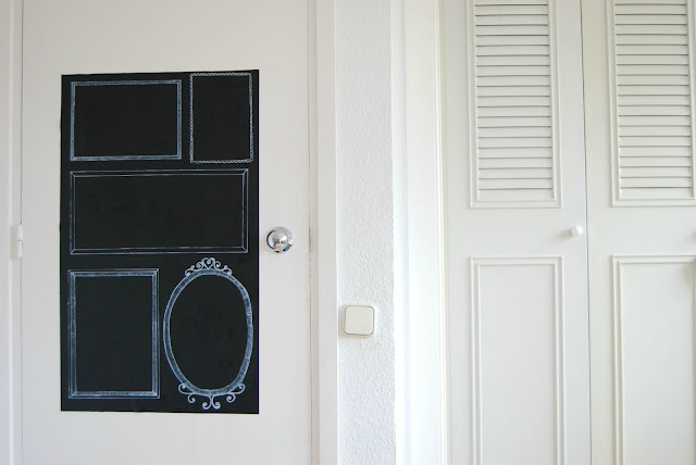 Chalkboard with frames DIY. Tutorial pizarra fácil