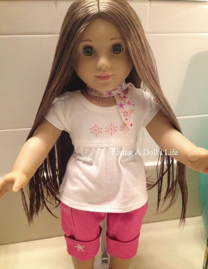 straightening american girl doll hair