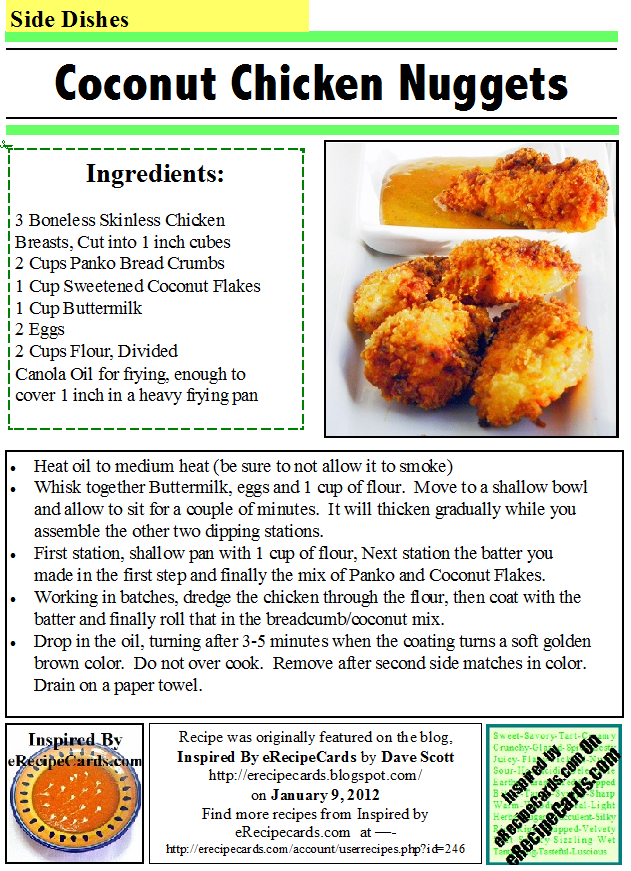 52 Ways to Cook Coconut Chicken Nuggets