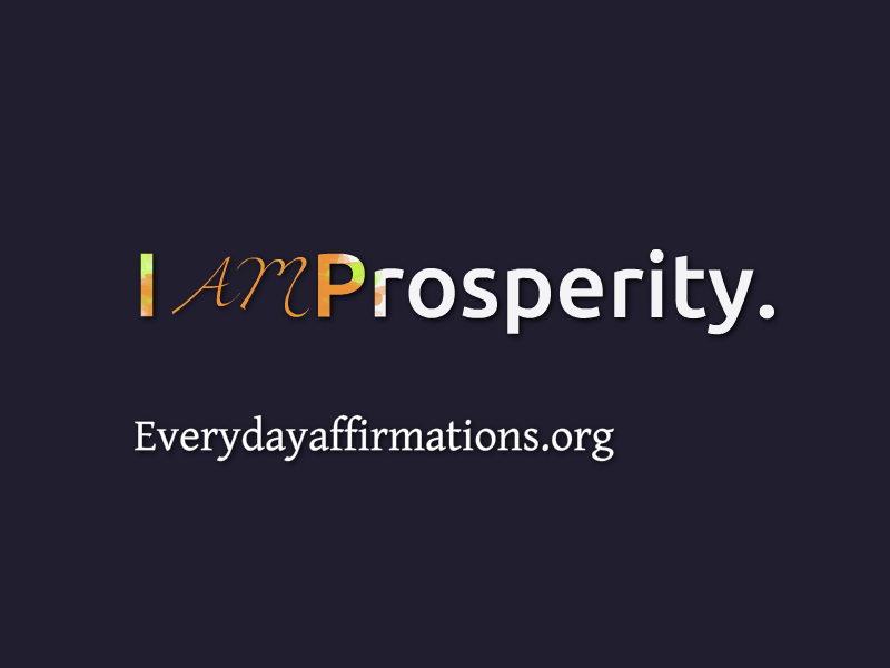 Affirmations for Prosperity, Daily Affirmations 2014